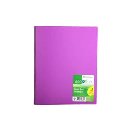 DUO-TANG PLASTIQUE RIGIDE MAUVE