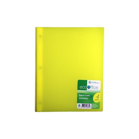 DUO-TANG PLASTIQUE RIGIDE JAUNE