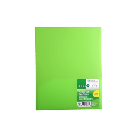 POCHETTE PLASTIQUE RIGIDE VERT