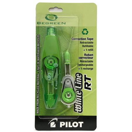 RUBBAN CORRECTEUR BEGREEN WHITELINE + RECHARGE