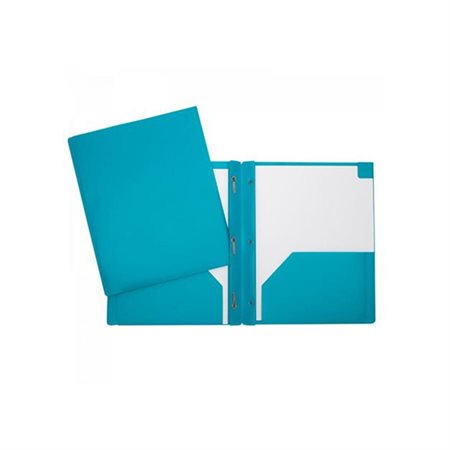 DUO-TANG POCHETTES PLASTIQUE RIGIDE TURQUOISE