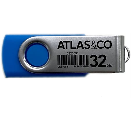CLÉ USB 32GO ATLAS&CO ASST.